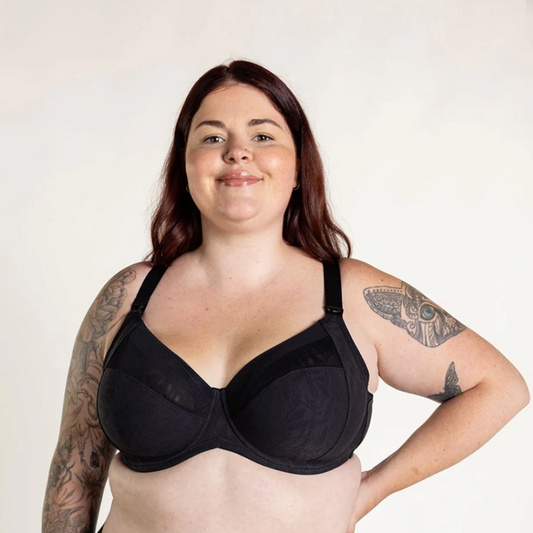 Cora FlexWire Nursing Bra - Black