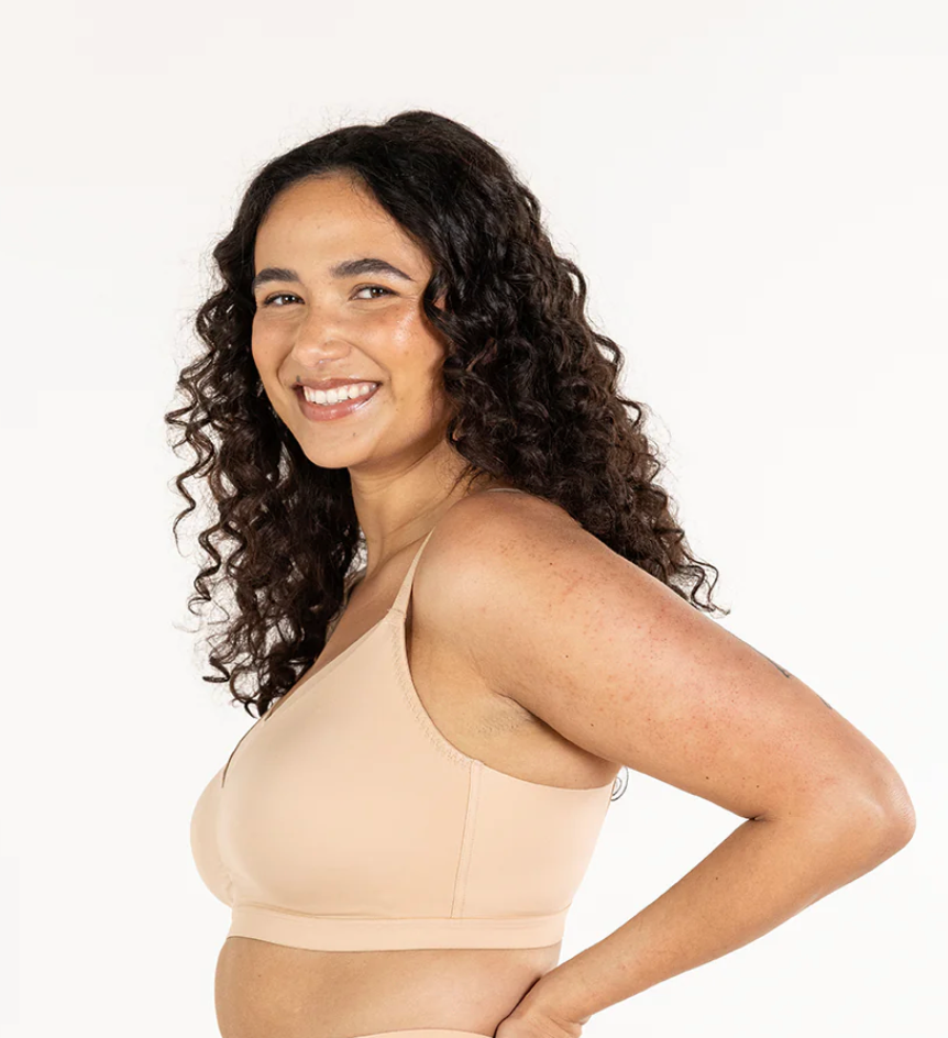 Smooth Essentials Wireless T-shirt Bra - Champagne