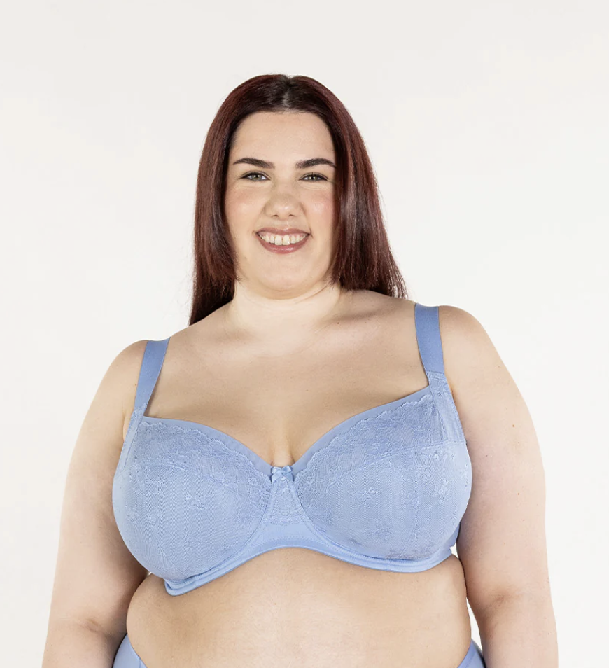 Ayesha FlexWire Full Coverage Bra - Powder Blue