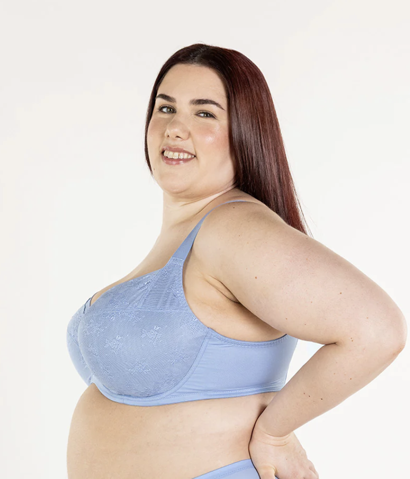 Ayesha FlexWire Full Coverage Bra - Powder Blue
