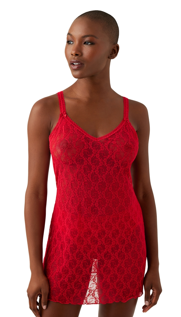 Lace Kiss Chemise 914282 629 - Crimson Red
