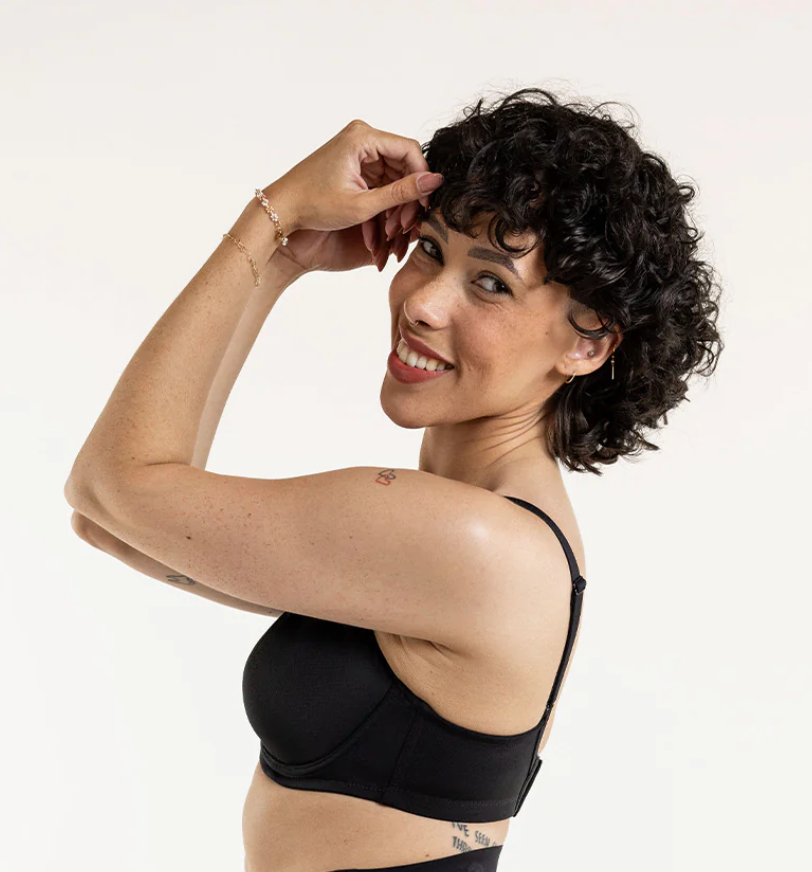 Cooling Flexwire (X) Unpadded T-shirt Bra - Black