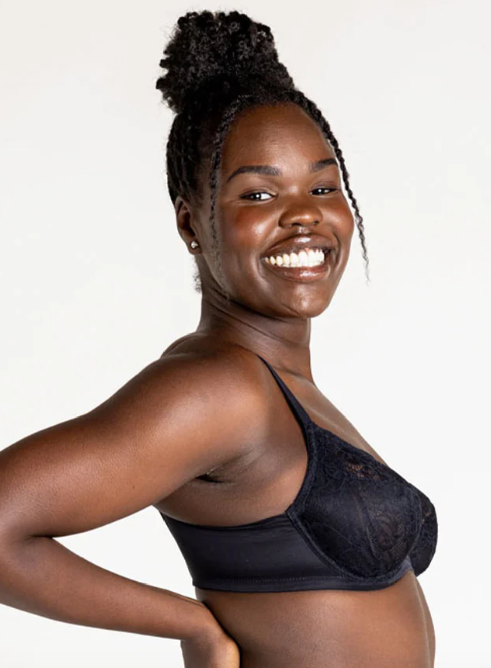 Simone 2.0 Flexwire Lace Bra - Black