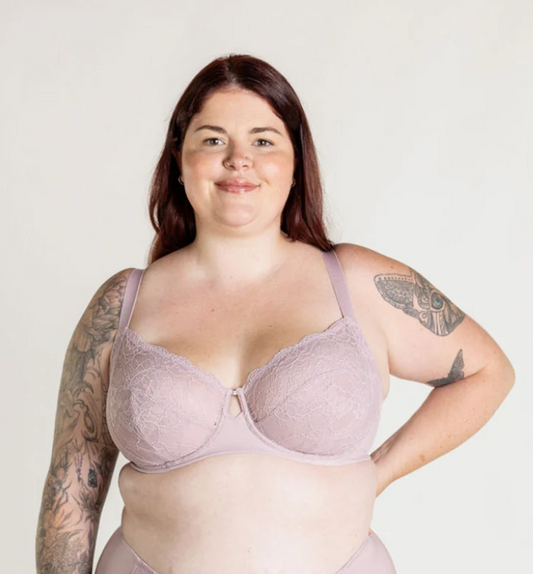 Simone 2.0 Flexwire Lace Bra - Ice Pink