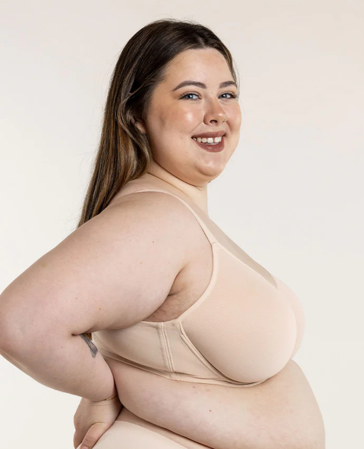 Cooling Flexwire (X) Unpadded T-shirt Bra - Champagne