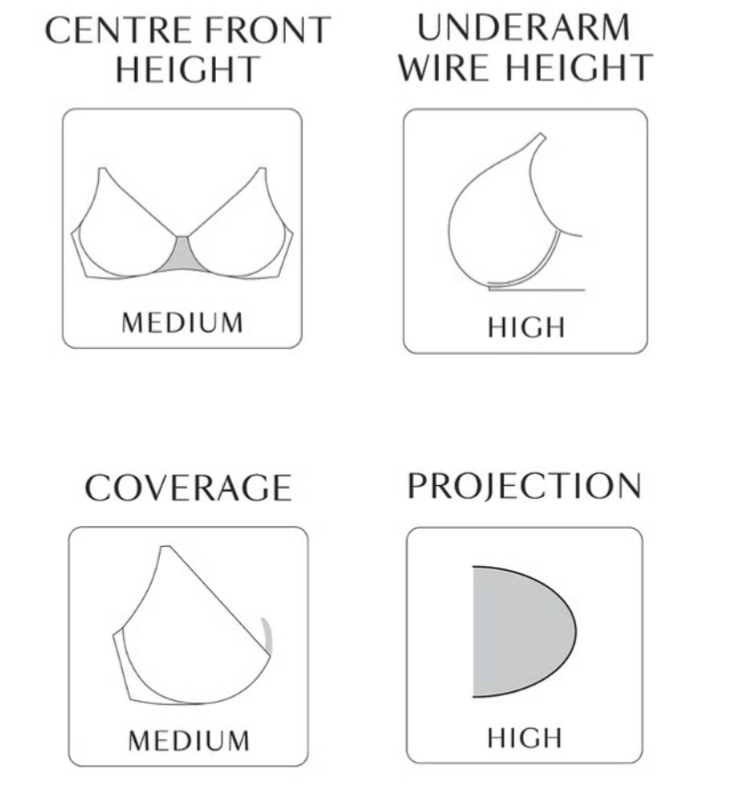 Muse Plunge Bra 11446 - Cameo Rose