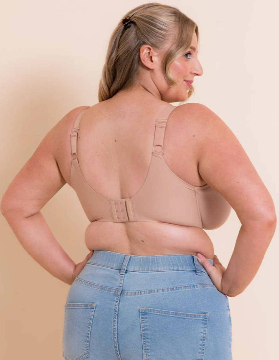 Smoothie Spacer Plunge T-shirt Bra - Latte