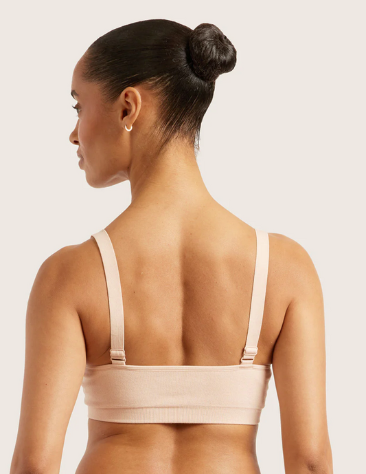 Wireless Bamboo T-shirt Maternity Nursing Bra (D-DD) WMF - Shell