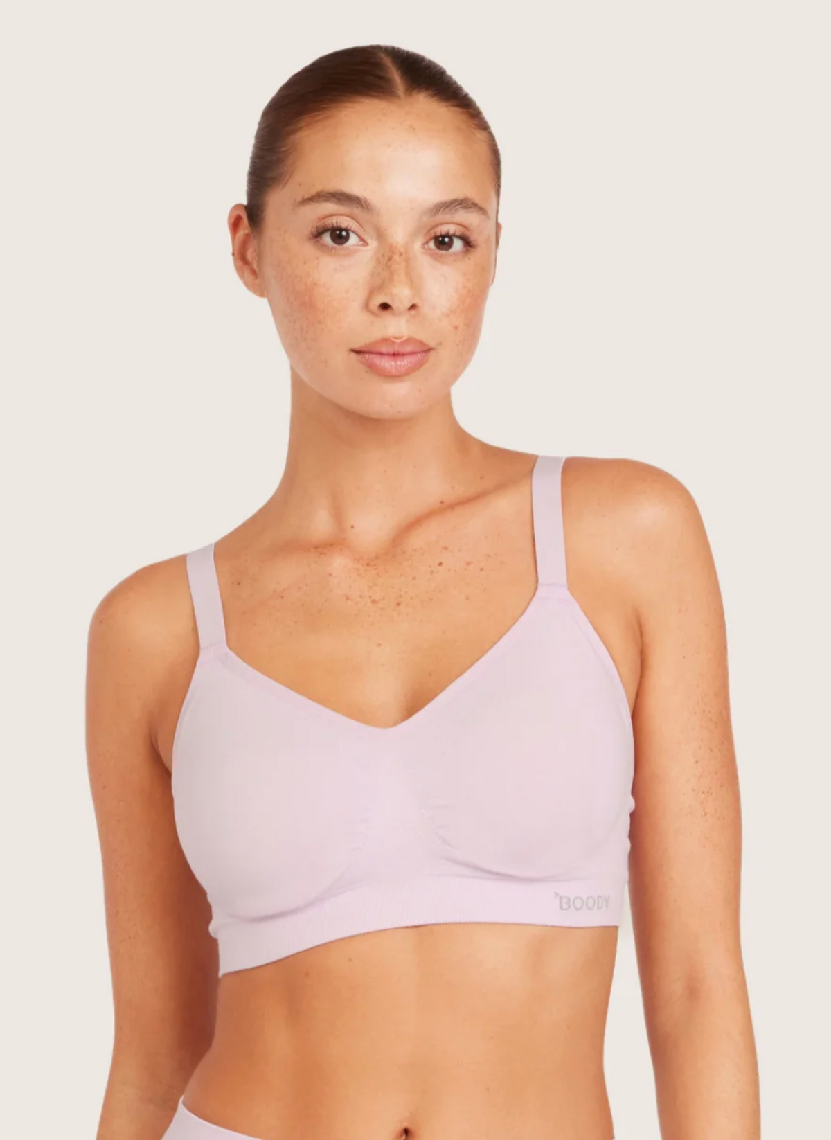 Wireless Full Bust Bamboo T-shirt Bra (D-F) FBTF B11036 - Orchid