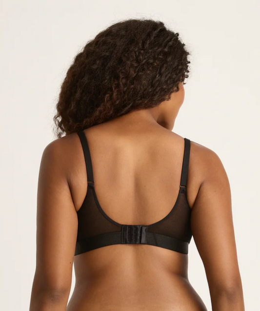 Wireless Full Bust FreeMesh T-shirt Bra (to DD) BMFF B11092 - Black