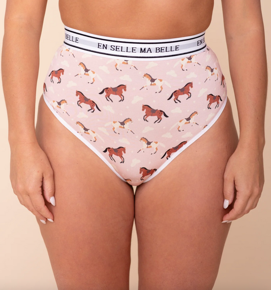 Bamboo High Waisted Tanga - En Selle Ma Belle (Saddle Up Gorgeous)