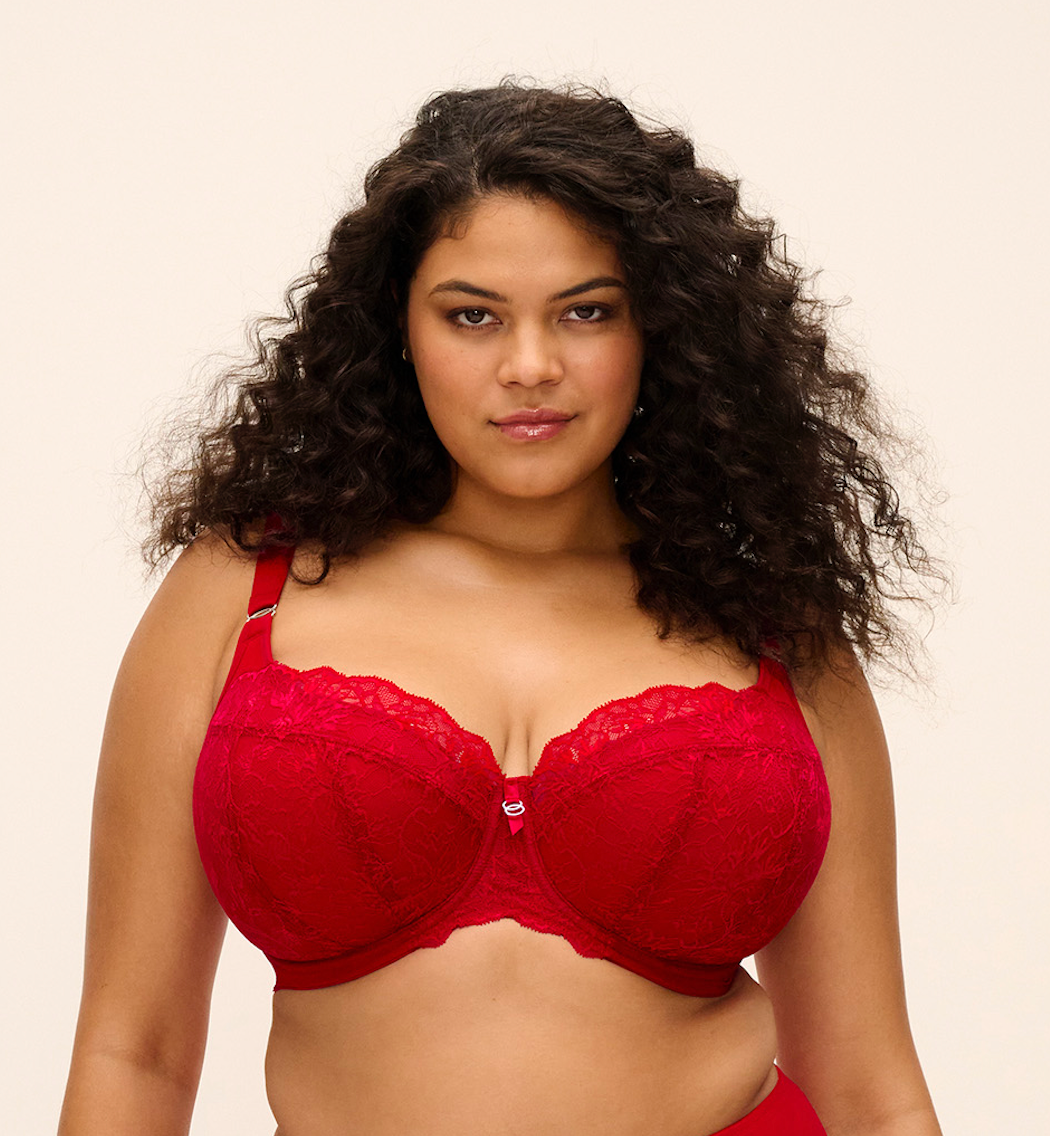 Brianna (SC) Padded Half Cup Bra EL8081 HAD - Haute Red