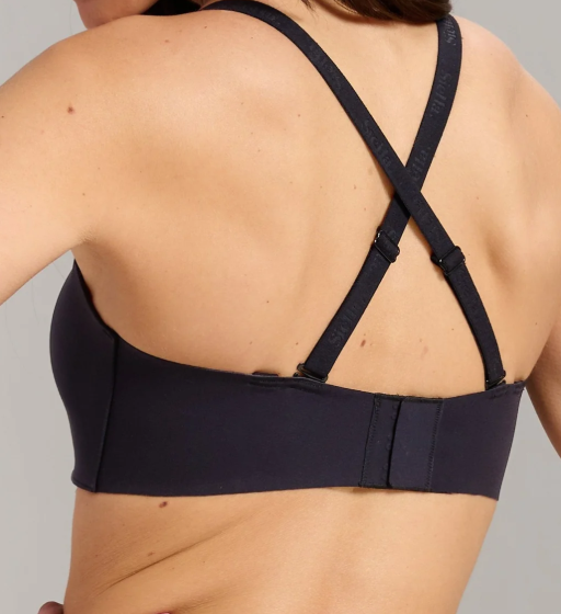 Wireless No-Show Multiway Strapless Padded T-shirt Bra SINS298 - Black
