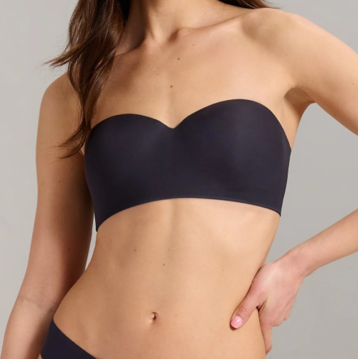 Wireless No-Show Multiway Strapless Padded T-shirt Bra SINS298 - Black