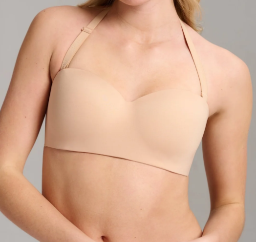 Wireless No-Show Multiway Strapless Padded T-shirt Bra SINS298 - Maple Sugar