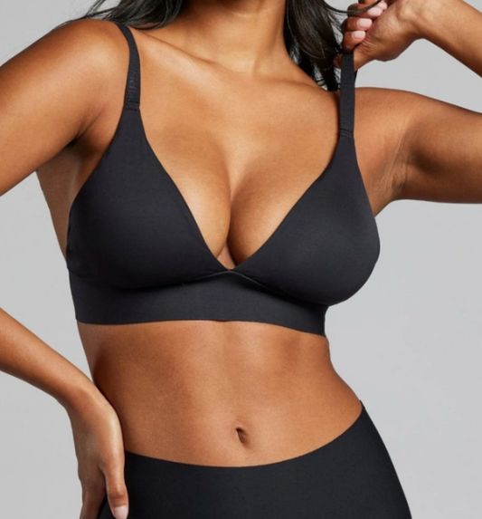 Wireless No-Show Padded Triangle Bra SIFA283 - Black