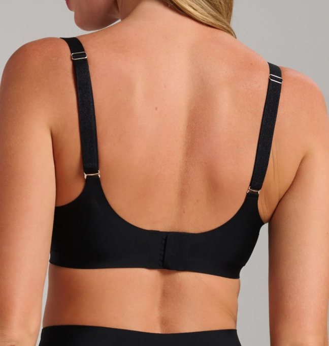 Wireless Invisible Padded V-Neck T-shirt Bra SIIN284P - Black