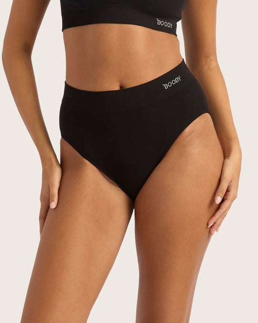 Bamboo Seamfree Full Brief BF - Black