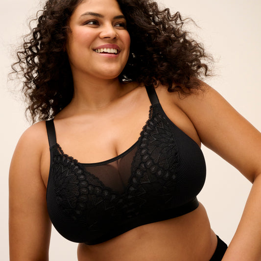 Tiernie Wireless Bralette EL303317 BLK - Black