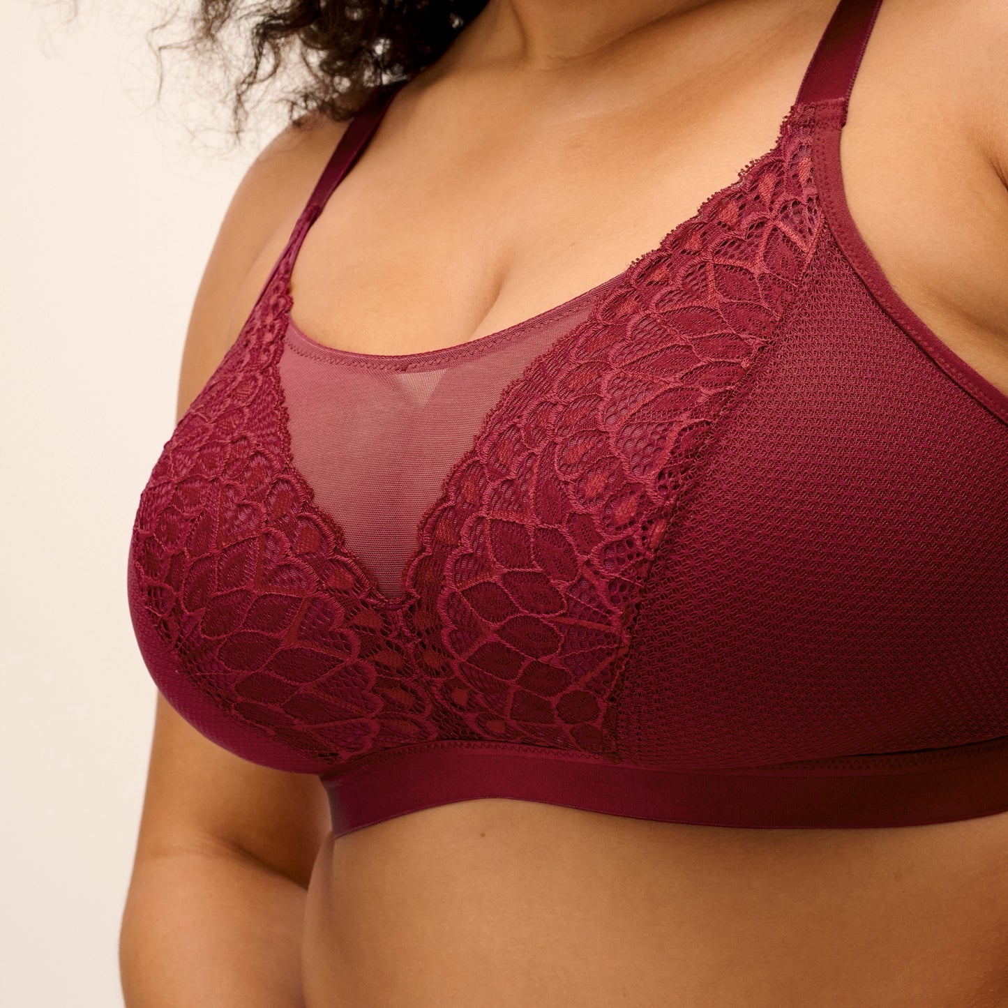 Tiernie Wireless Bralette EL303317 TIB - Tibetan Red
