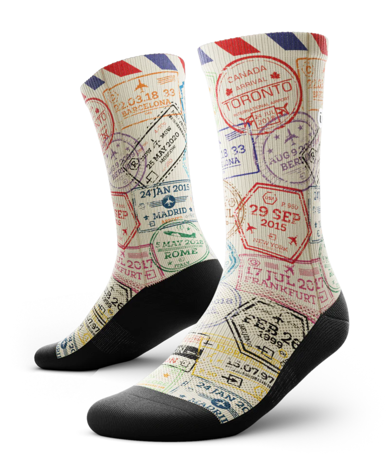 Traveller Unisex Performance Crew Socks