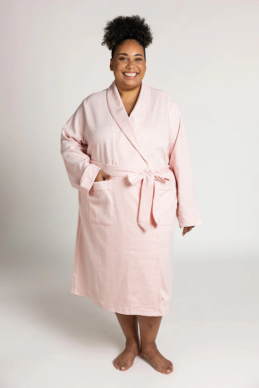 Cotton Plush Robe - Strawberry Pink