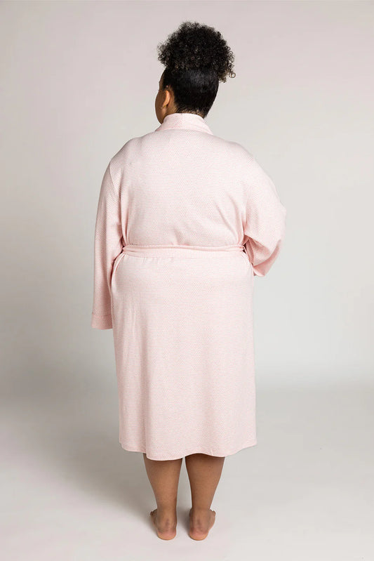 Cotton Plush Robe - Strawberry Pink