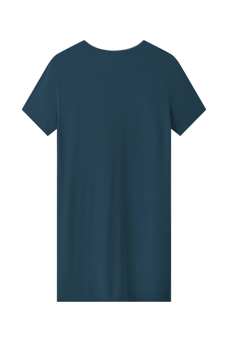 Cotton Modal Short Sleeve Sleepshirt - Ink Blue
