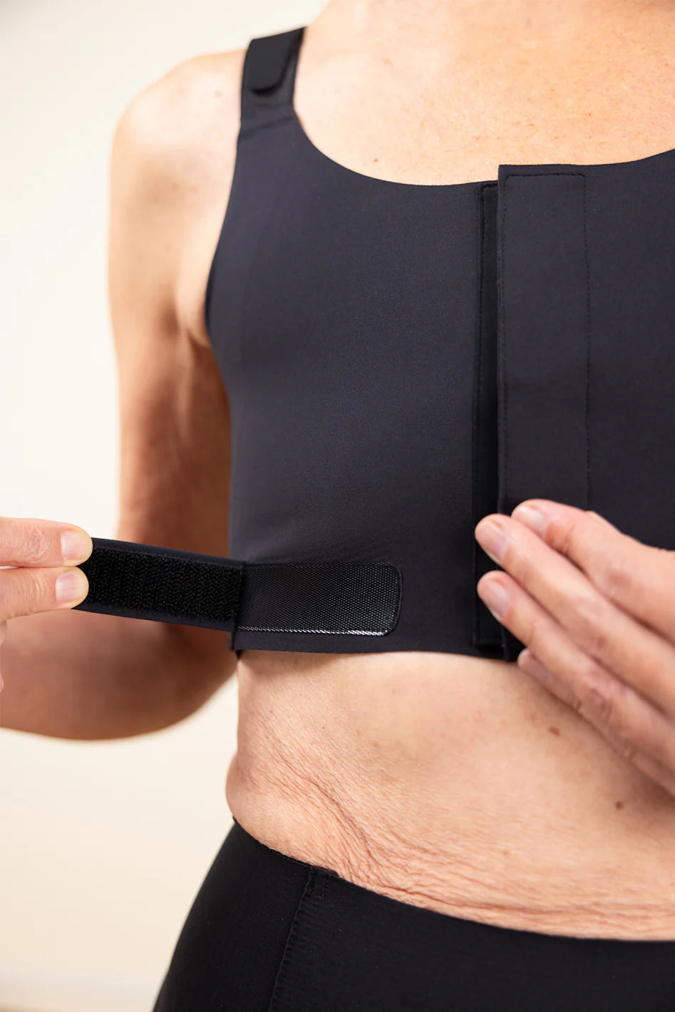 Soft Contour Post-Op Compression Bra - Black