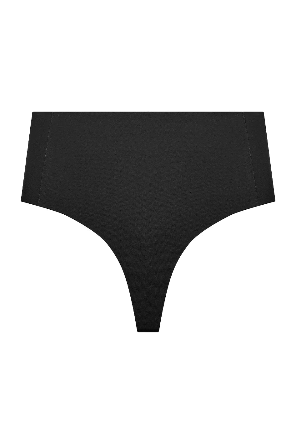 Soft Contour High-Rise Thong - Black