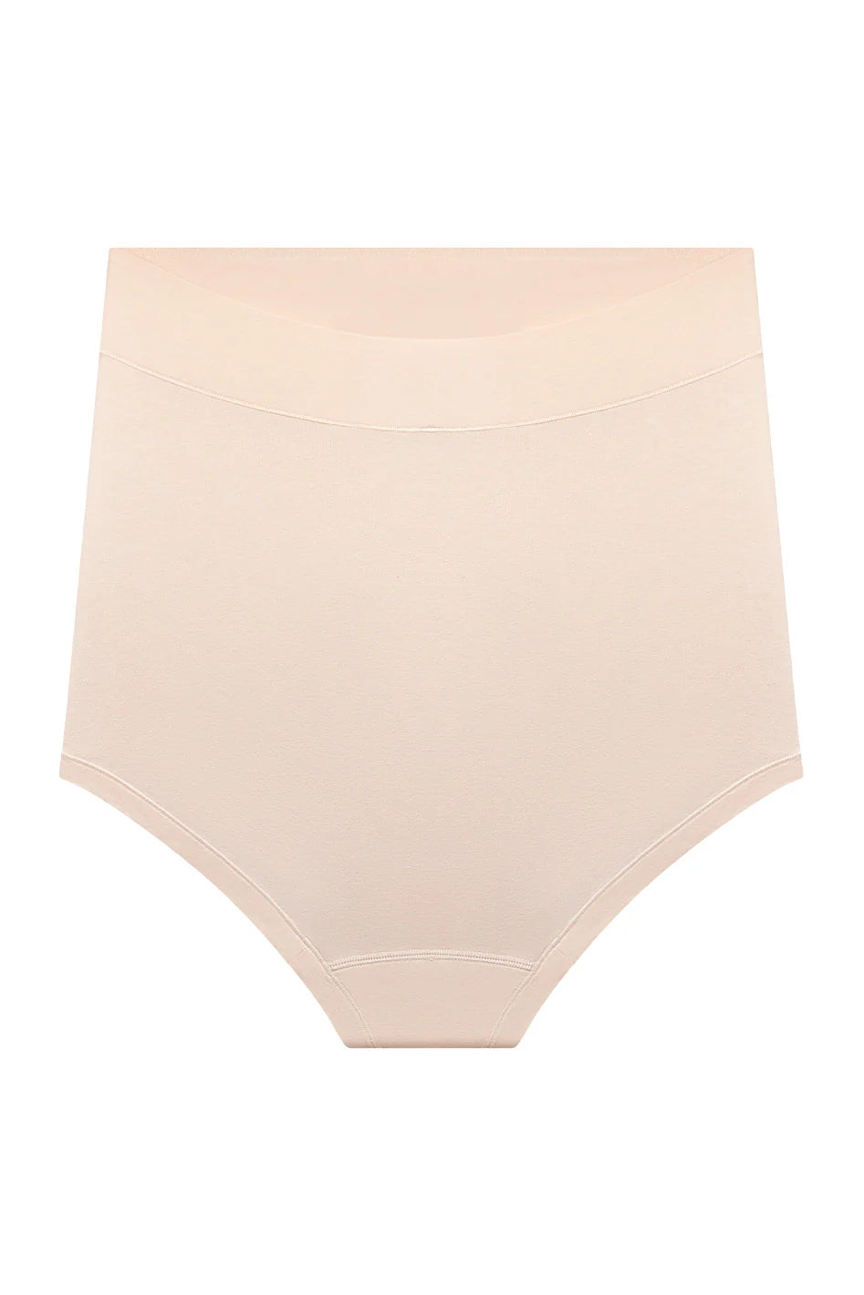 Pima Cotton Maternity Ultra High-Rise Brief - Light Beige