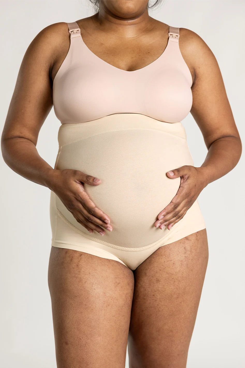 Pima Cotton Maternity Ultra High-Rise Brief - Undyed