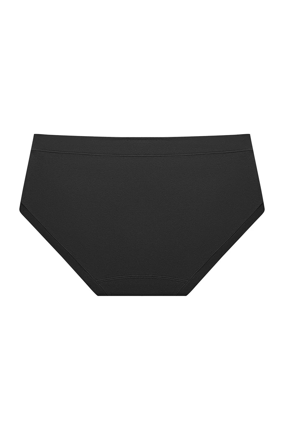 Pima Cotton Maternity Low-Rise Brief - Black