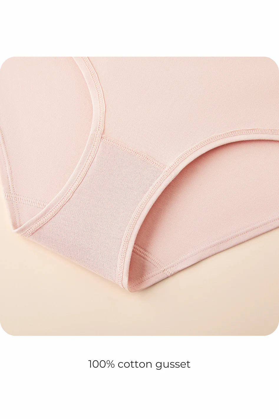 Pima Essentials Mid-Rise Bikini Panty - Light Beige
