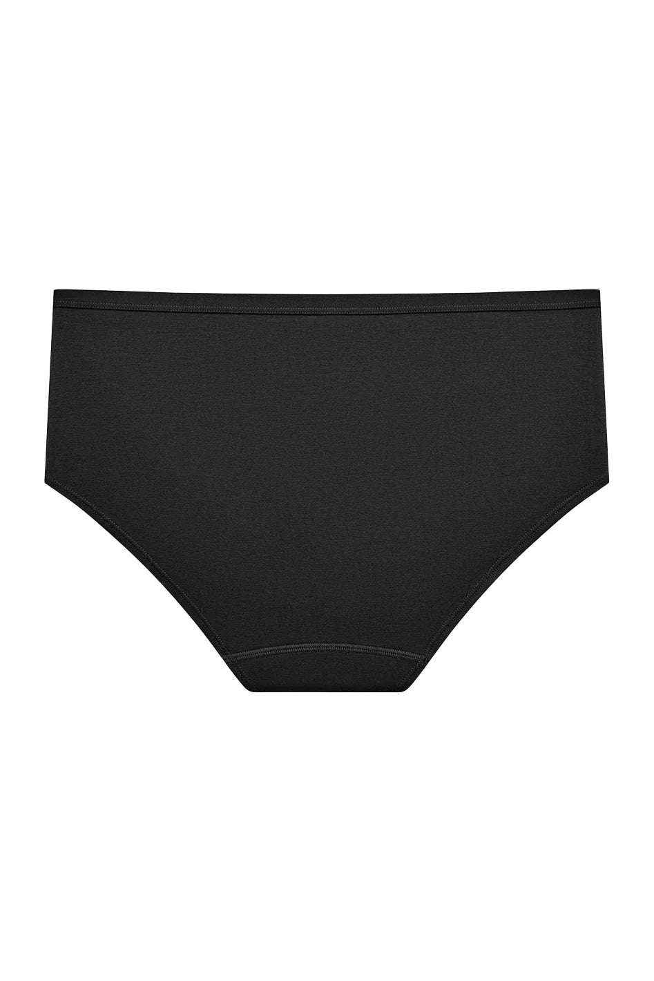 Pima Essentials Mid-Rise Bikini Panty - Black