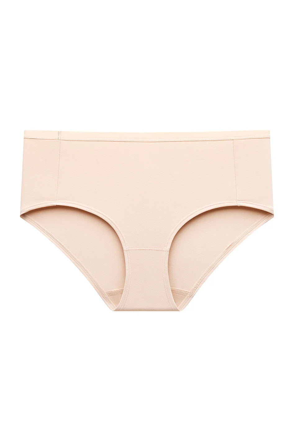 Pima Essentials Mid-Rise Bikini Panty - Light Beige