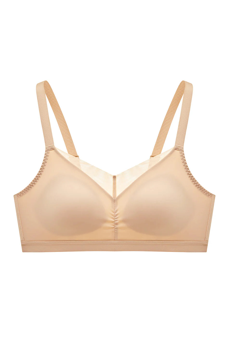 Smooth Essentials Wireless T-shirt Bra - Champagne