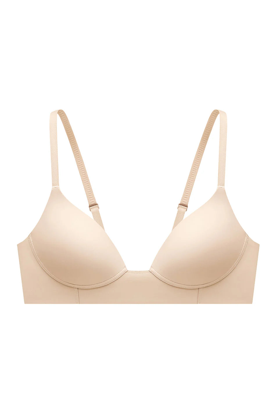 Smooth Essentials Wireless Longline T-shirt Bra - Light Beige
