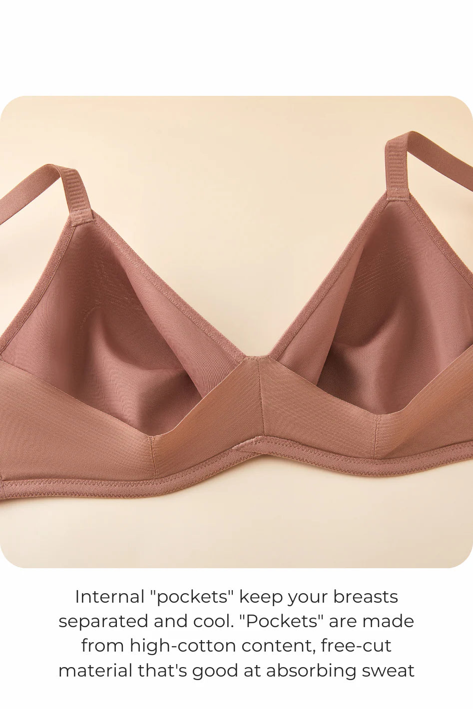 Cooling Flexwire (X) Unpadded T-shirt Bra - Champagne