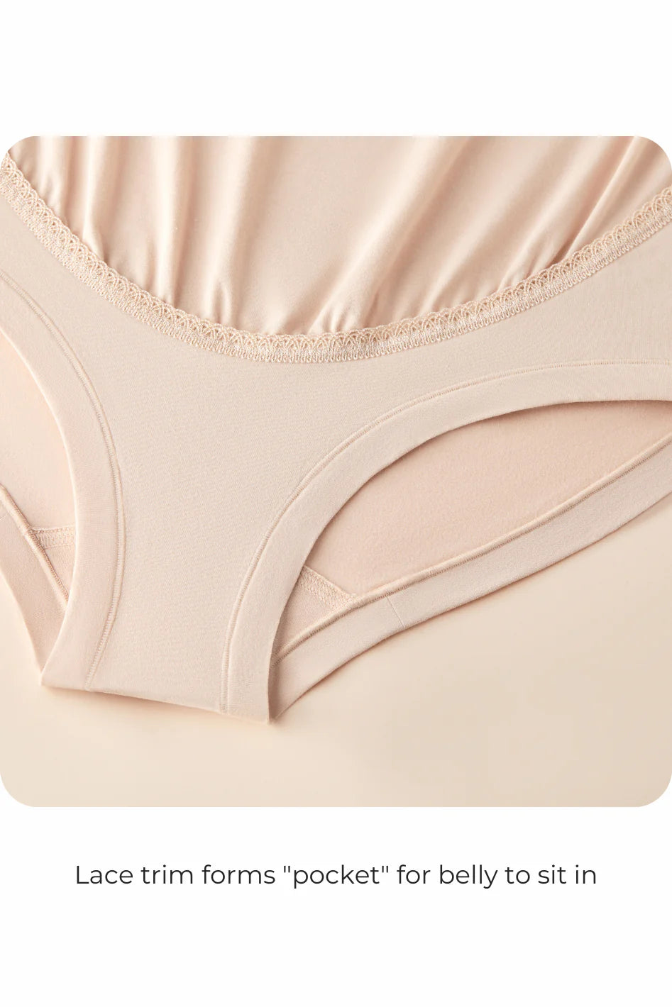 Pima Cotton Maternity Ultra High-Rise Brief - Undyed