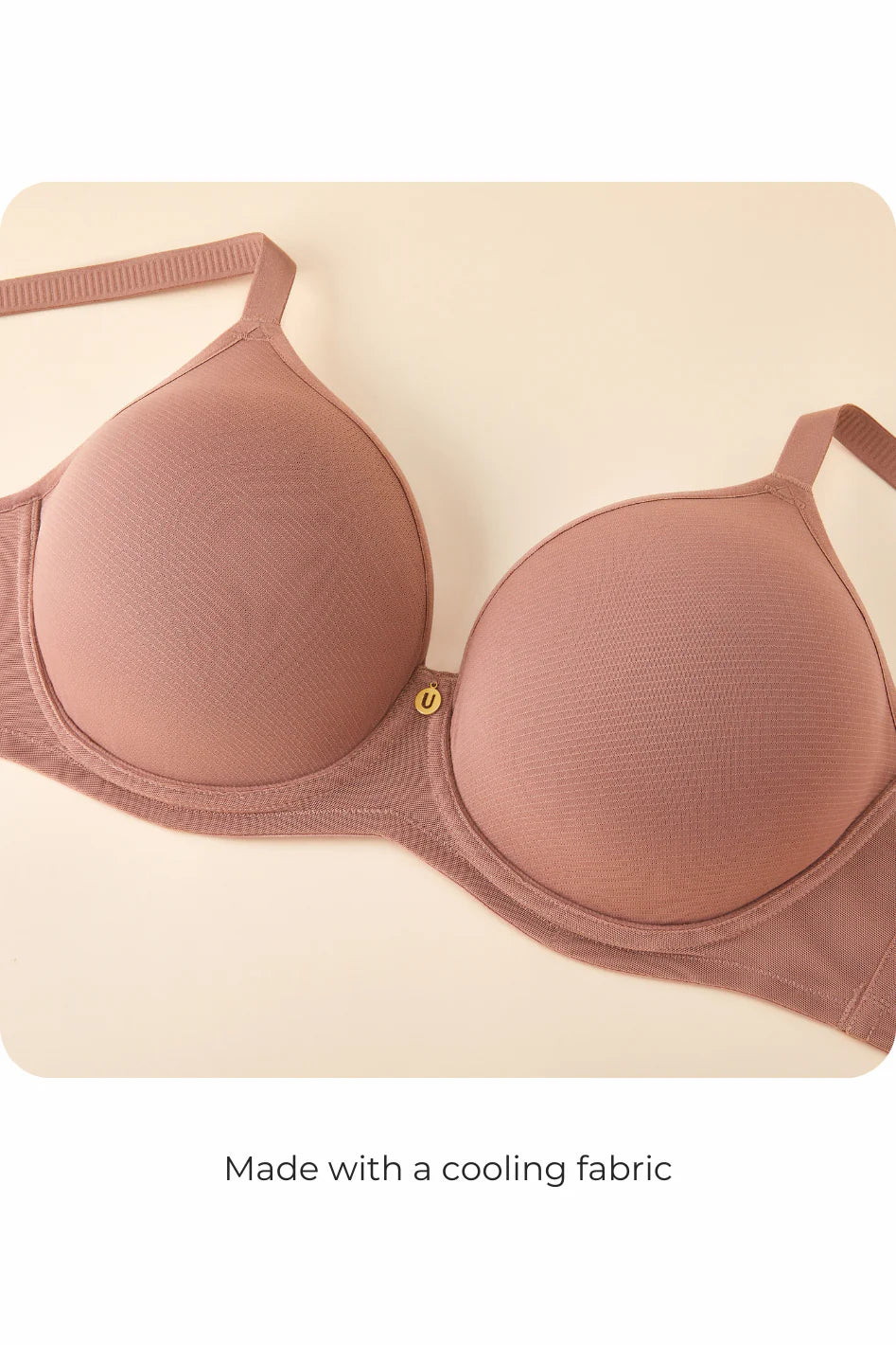 Cooling Flexwire (X) Unpadded T-shirt Bra - Champagne
