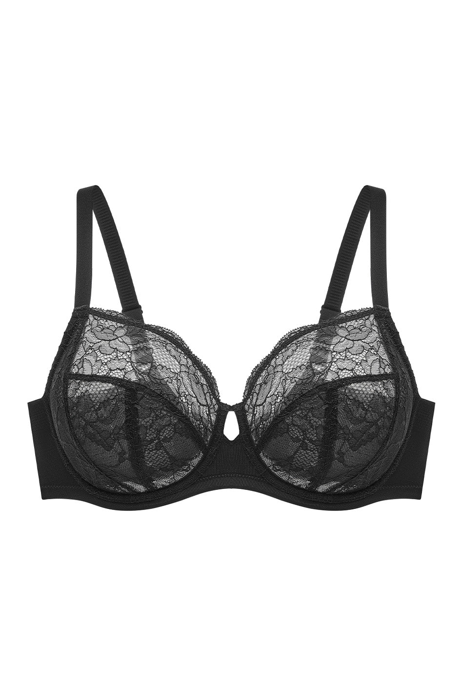 Simone 2.0 Flexwire Lace Bra - Black