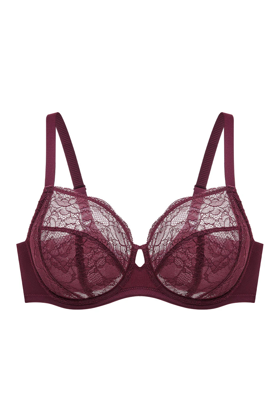 Simone 2.0 Flexwire Lace Bra - Wine