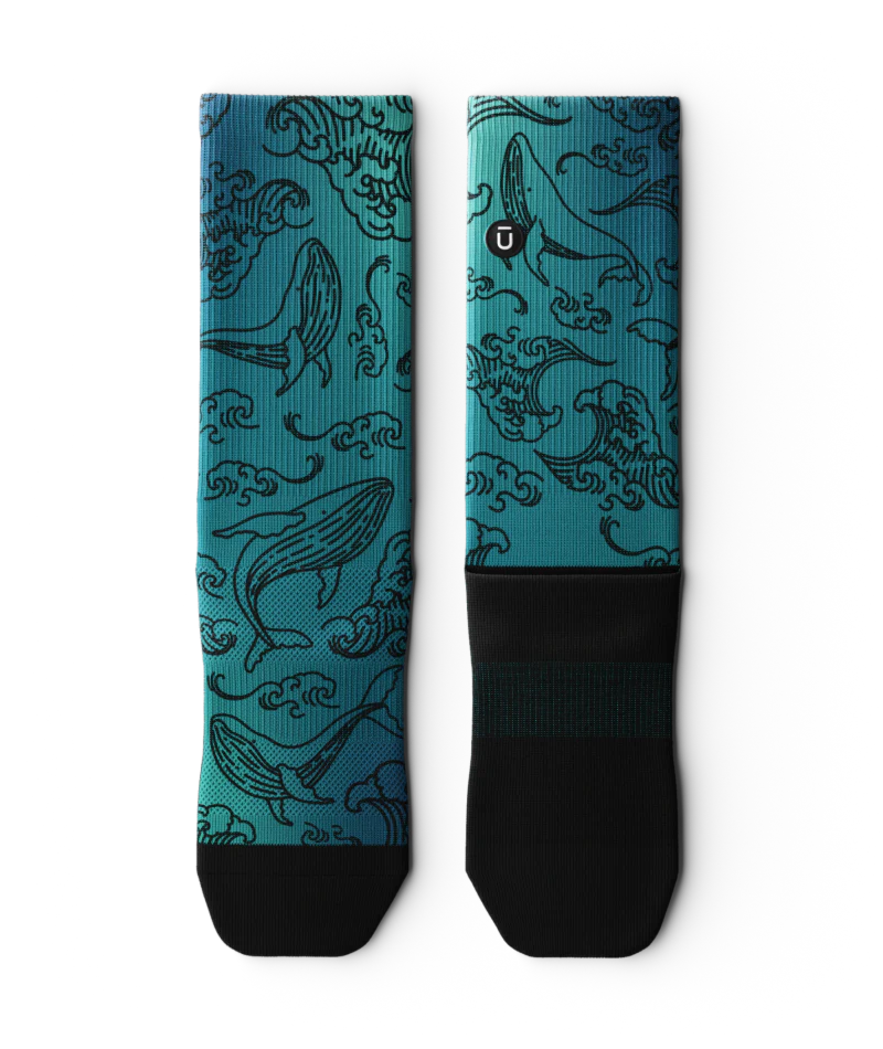 Unisex Performance Crew Socks - Whale Done