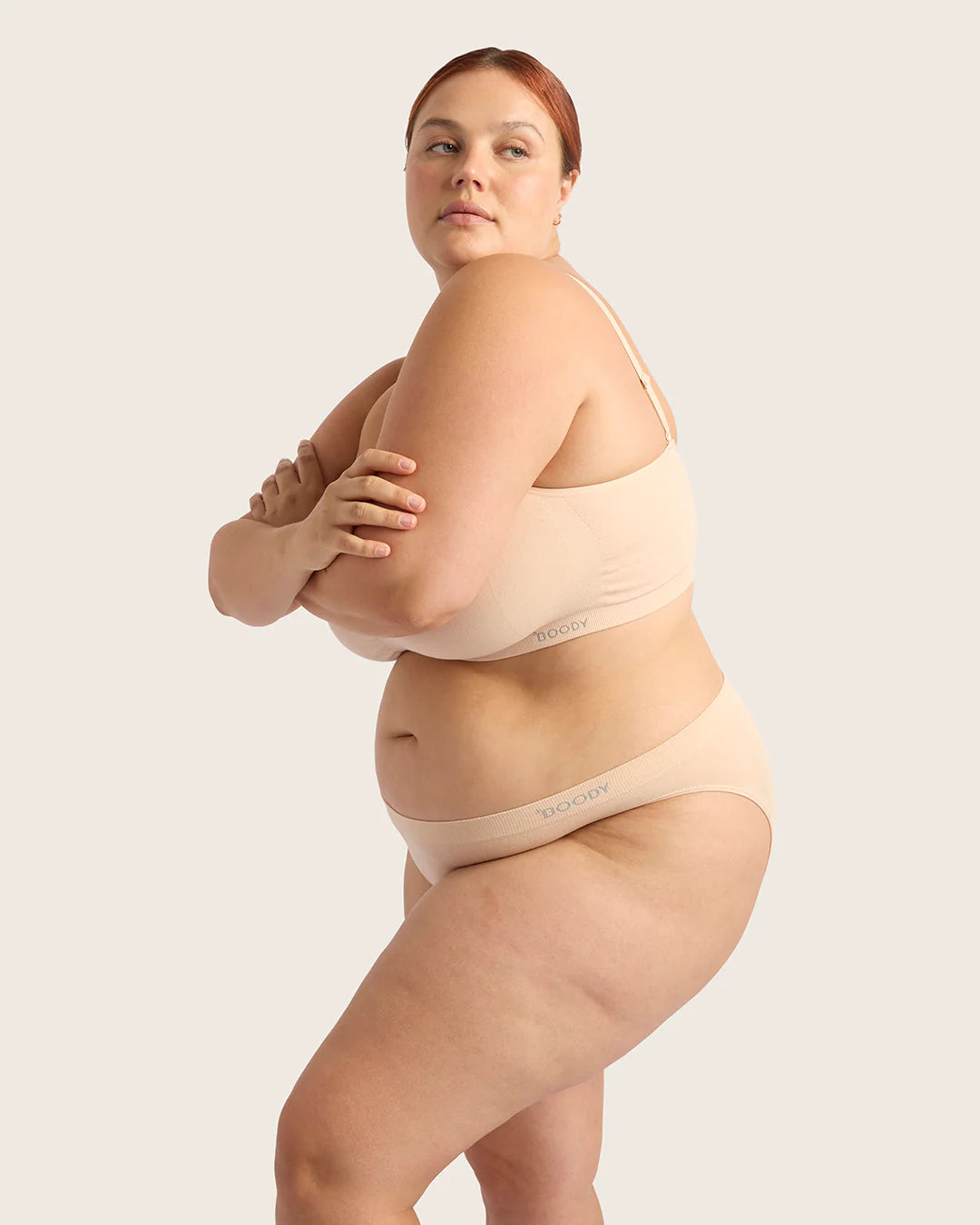 Bamboo Seamfree Classic Bikini Panty BK - Nude Shell