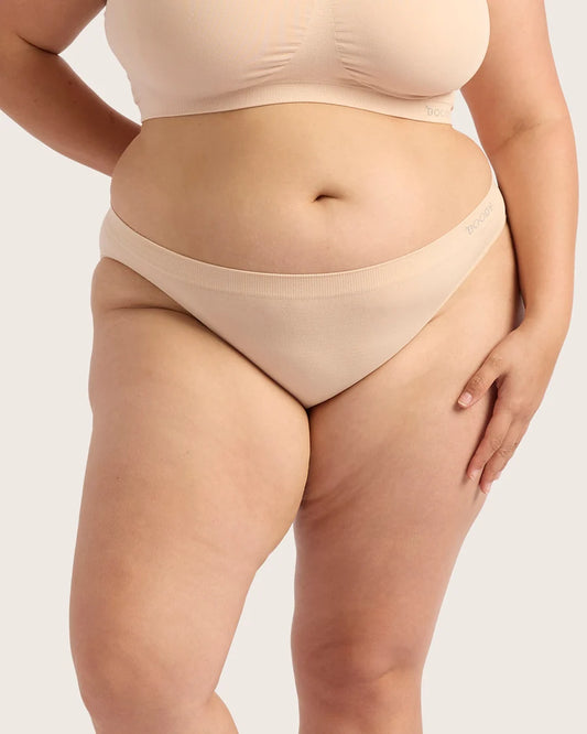 Bamboo Seamfree Classic Bikini Panty BK - Nude Shell