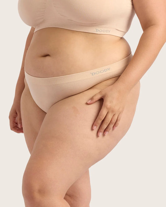 Bamboo Seamfree Classic Bikini Panty BK - Nude Shell