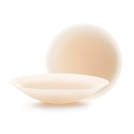 Nippies Adhesive Silicone Nipple Covers - Extra Coverage - Creme