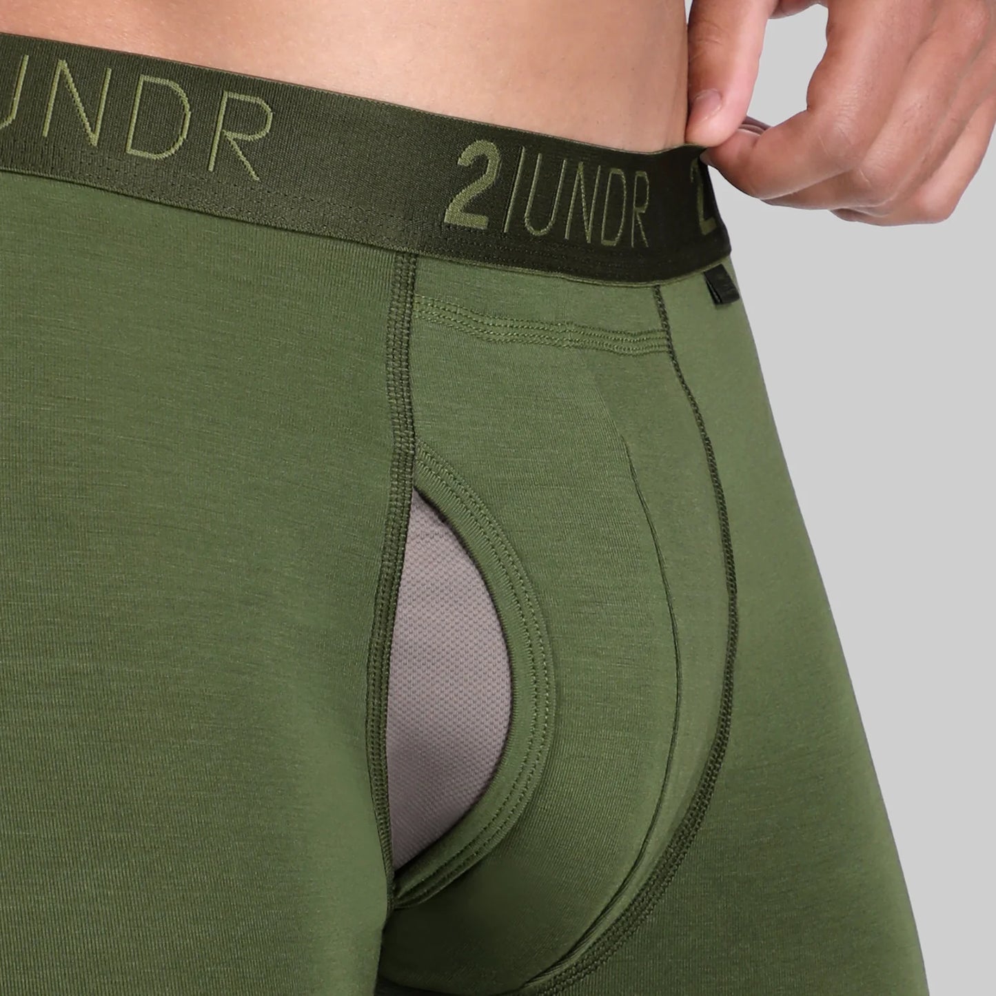 2UNDR 9" Swing Shift Long Leg 548 - Army Green