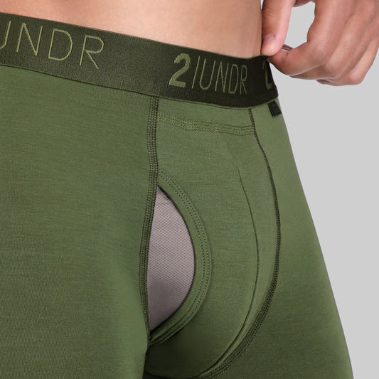 2UNDR 9" Swing Shift Long Leg 548 - Army Green